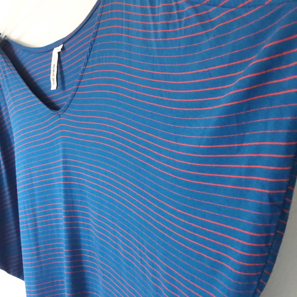 Michael Stars Blue Striped Mini Dress - Picture 9 of 9